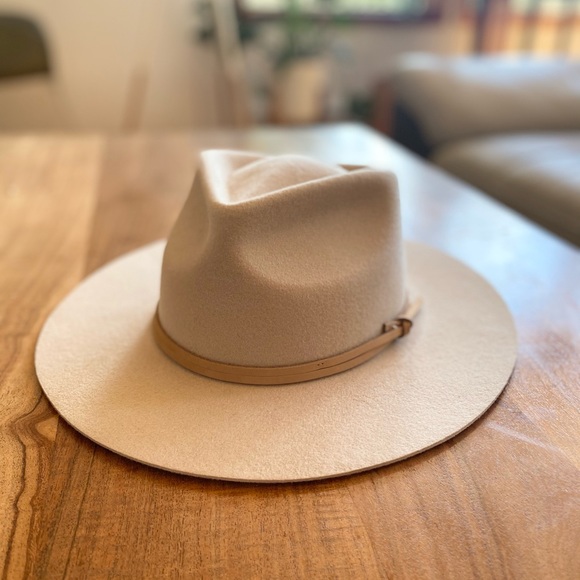Accessories - WEST VON River Fedora Hat in Cream